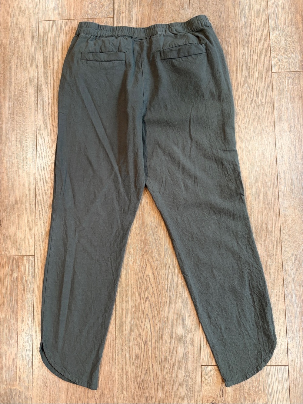 Marine Layer Allison Pant Olive Green Pull-On Tapered Pants XS - Picture 7 of 9